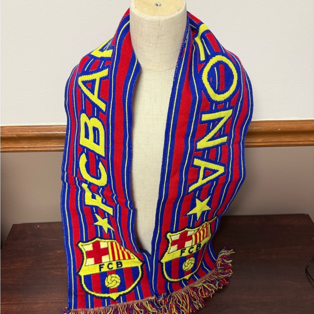 FCB Barcelona Striped Scarf